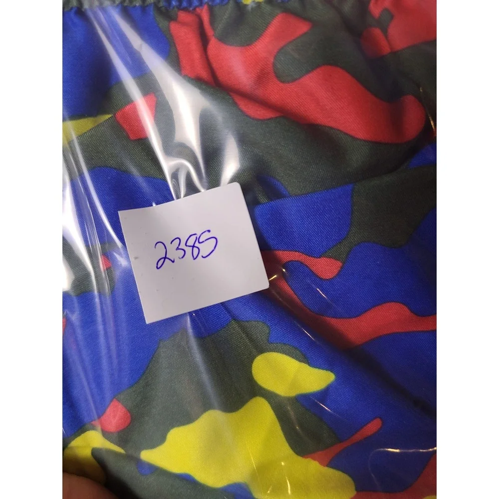 True Religion Swim Shorts Toddler 2T Multi-Color Camo Logo Mesh Lined Trunks